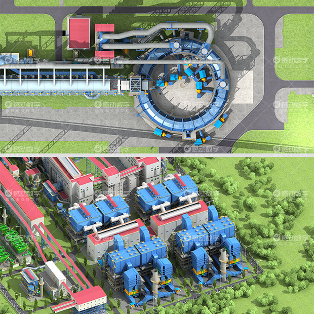 中冶華天燒結(jié)專業(yè)工藝過程三維演示動(dòng)畫