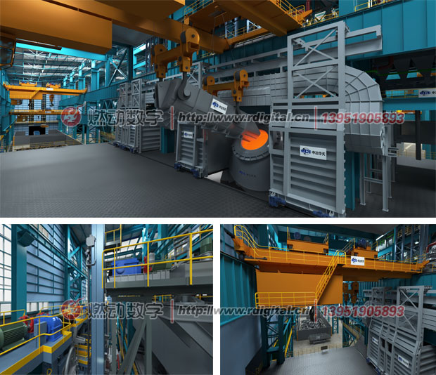 煉鋼專(zhuān)業(yè)工藝三維仿真演示動(dòng)畫(huà)